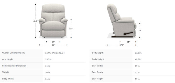La-Z-Boy Reed Leather Match Rocking Recliner & Reviews | Wayfair La-Z-Boy Reed Leather Match Rocking Recliner & Reviews | Wayfair